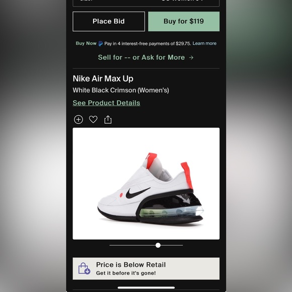 Women’s size 6 Nike air max UP - Picture 9 of 9